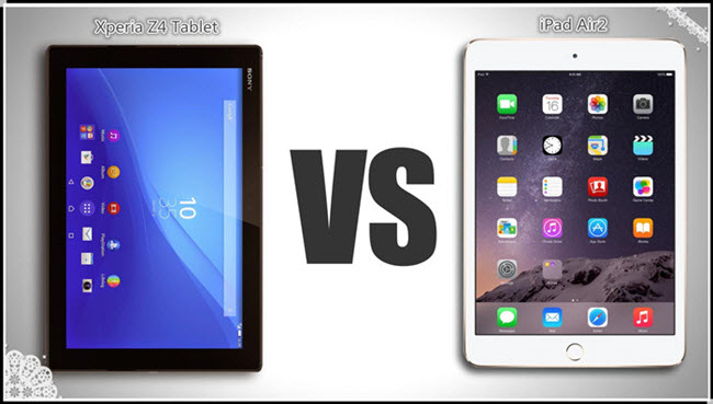 Xperia Z4 Tablet と iPad Air2比較
