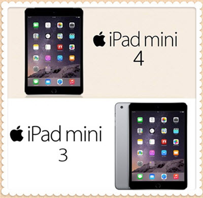 iPad mini4とiPad mini3の違い