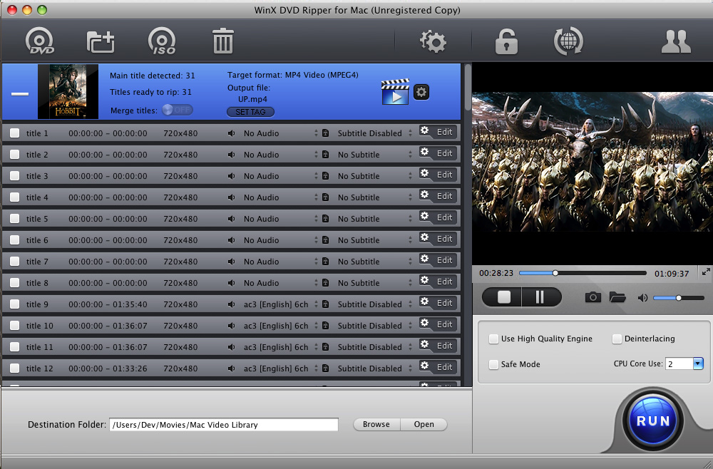WinX DVD Ripper for Mac - DVD 光盘转换工具[OS X]丨反斗限免