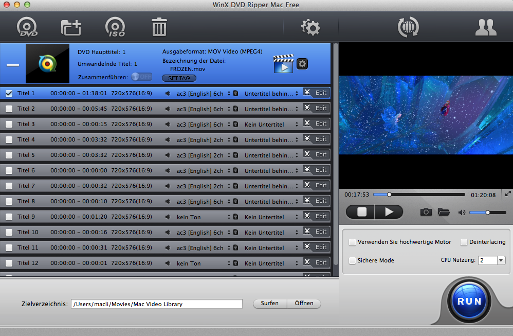 Free Mac DVD Ripper kostenlos DVD rippen auf Mac