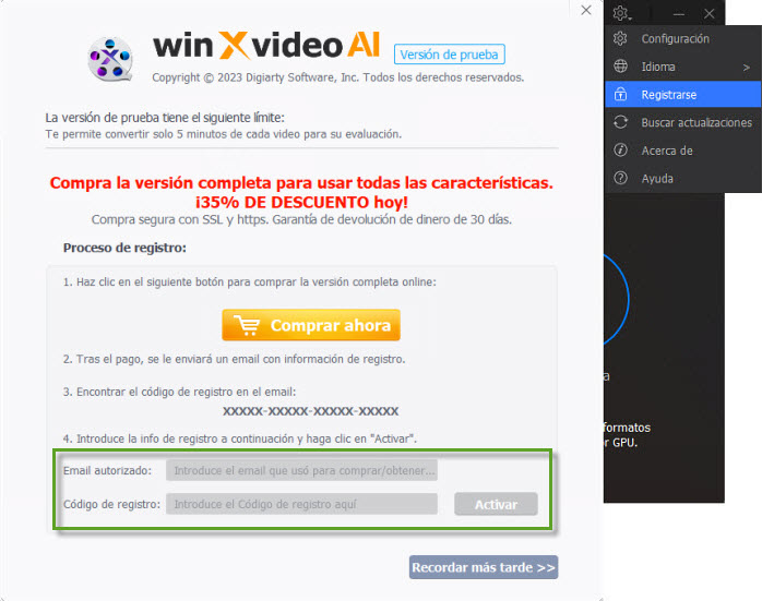 Registrar Winxvideo AI
