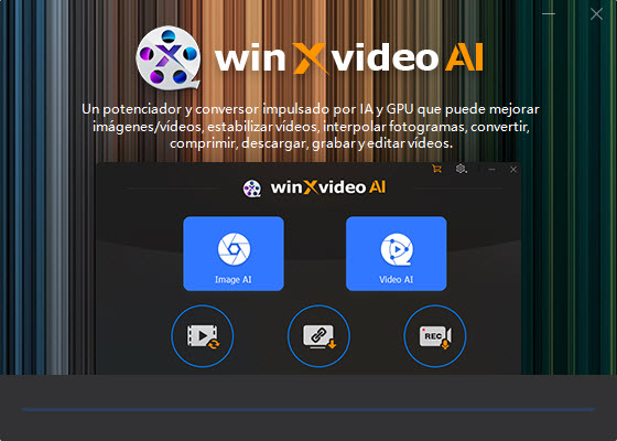 Iniciar Winxvideo AI - acuerdo