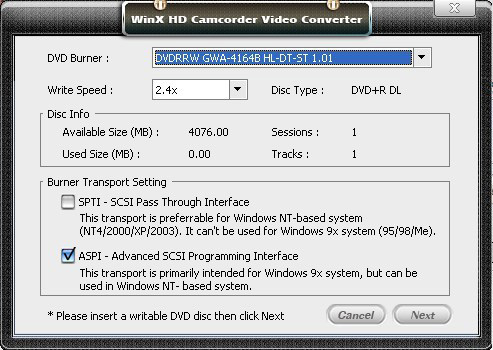 WinX HD Camcorder Video Converter User Guide