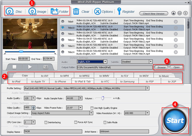 WinX DVD Ripper Platinum User Guide