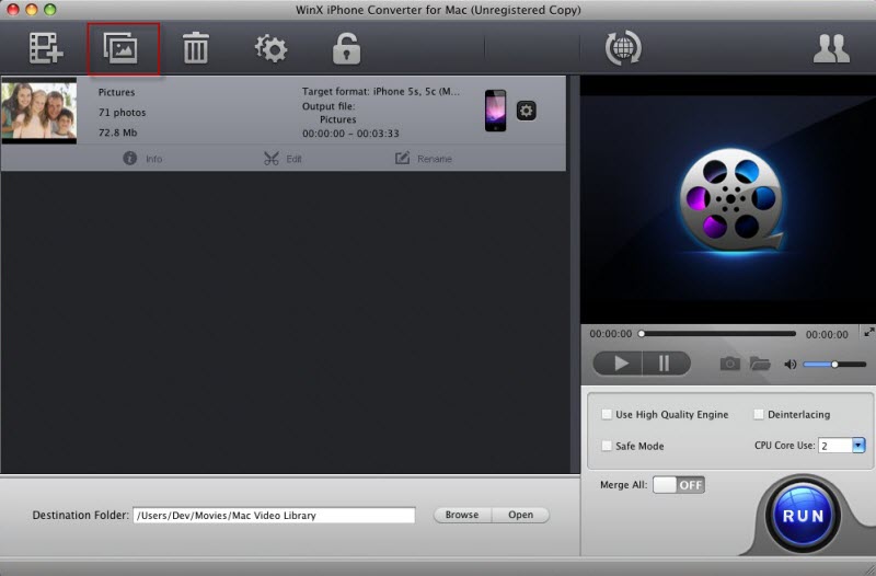 WinX iPhone Converter for Mac User Guide