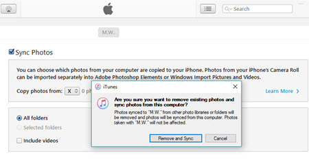 Delete iPhone Photo Albums with iTunes