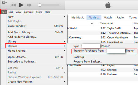 add music from iphone to itunes