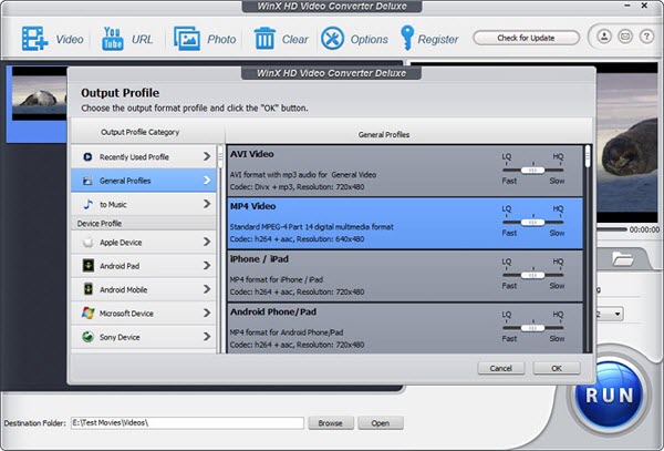 WinX AVCHD Video Converter is as easy as 1-2-3 Routine