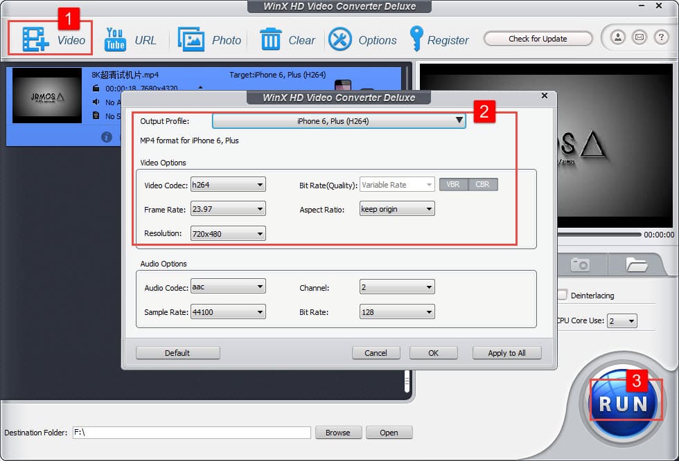 Compress 8K UHD Video