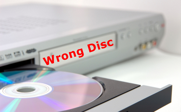 DVD player says wrong disc error