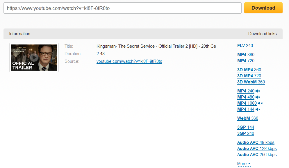 savefrom net youtube video download