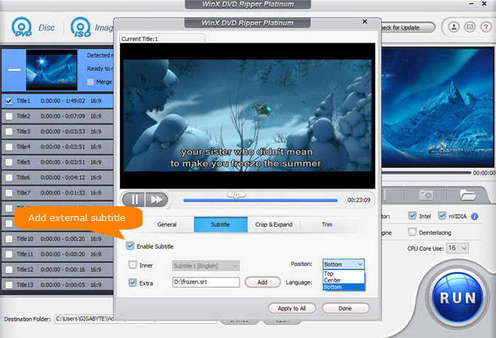 top VLC alternative rip DVDs with external subtitle