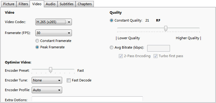 Compress video by changing resolution, framerate, bitrate etc.