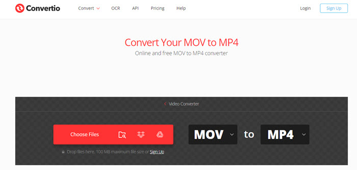Convertio MOV to MP4