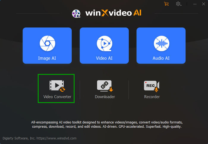 4K video converter - Winxvideo AI