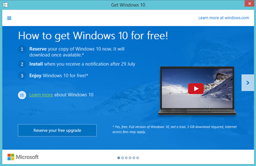 Free Upgrade Windows 10