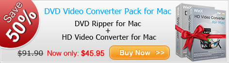 WinX DVD Video Converter Pack for Mac