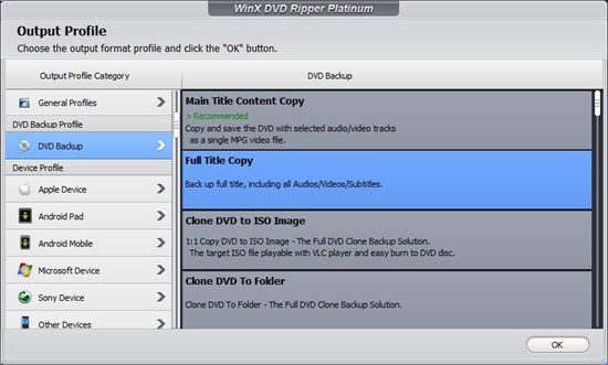 Fix WinX DVD Ripper (Platinum) Error Code 1 - DVD Full Title Copy