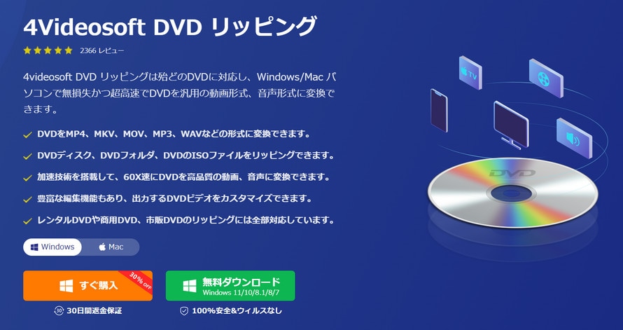 4Videosoft DVD リッピングの使い方