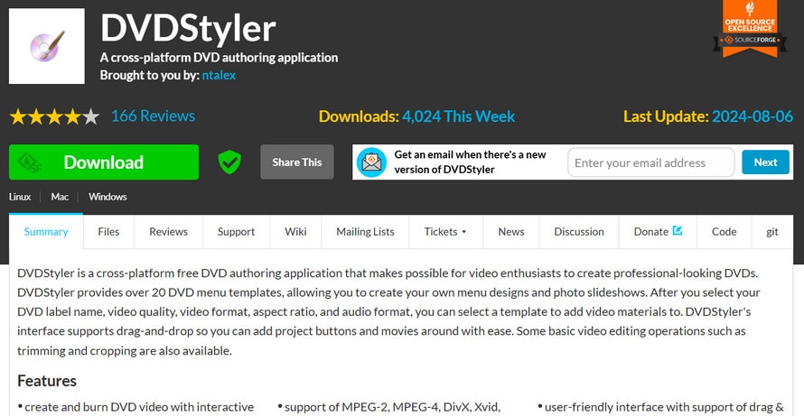 mp4 dvd 書き込み:DVD Styler