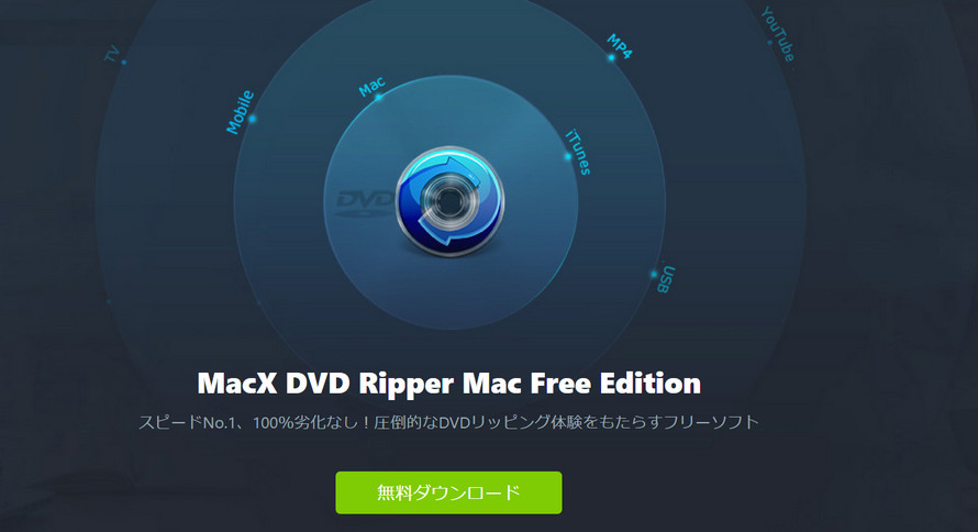 初心者向けDVDコピーソフト:MacX DVD Ripper