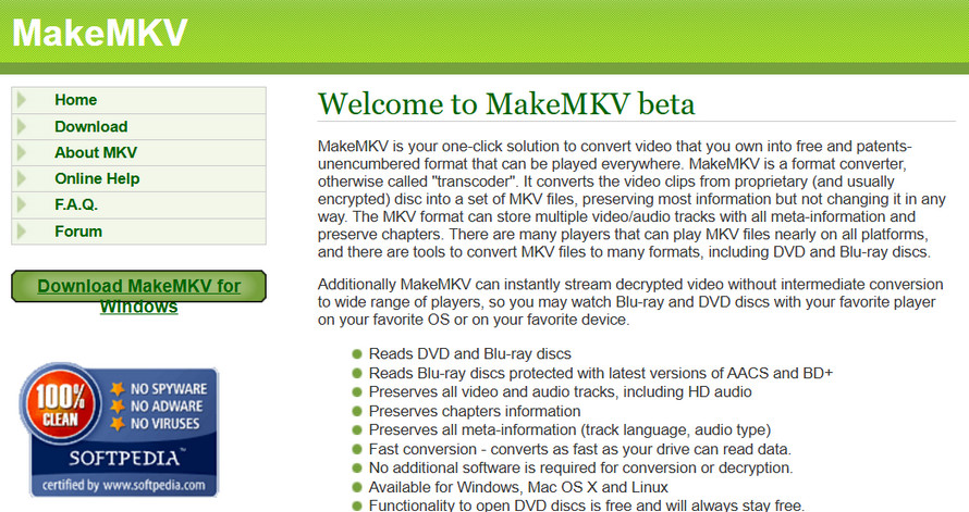 初心者向けDVDコピーソフト:MakeMKV