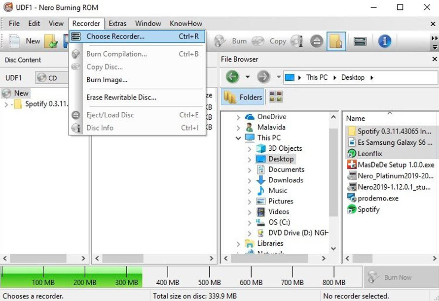 DVD荞݃t[\tgNero BurnExpress