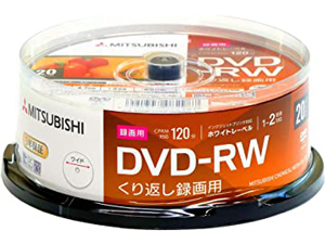 動画をDVDに焼く DVDの種類