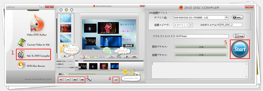 フリーオーサリングソフトwinx Dvd Author使い方 Mp4 Avi Flv Mov Mpeg Youtube動画をdvdに書き込む