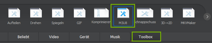 M3U8 in ToolBox erhalten