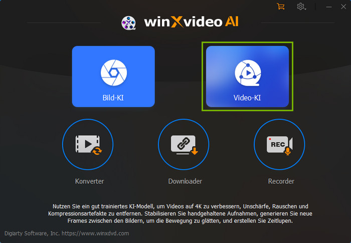 Hardwareinformationen mit Winxvideo AI überprüfen