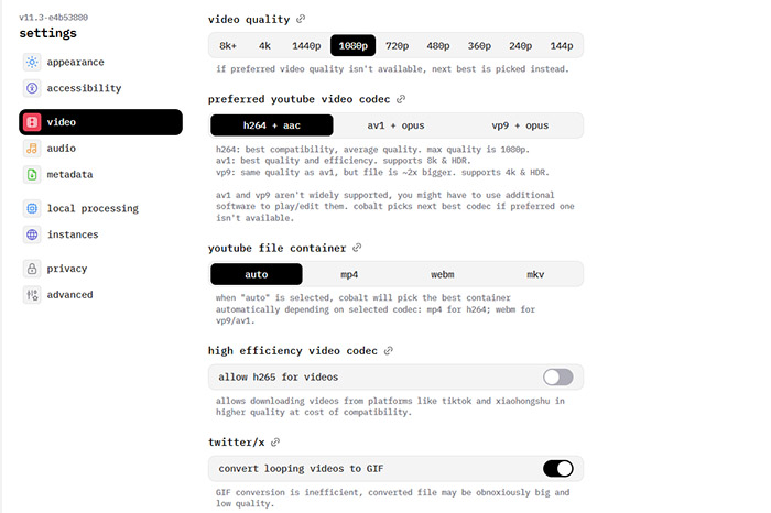 Cobalt Tools als Alternative zu Video DownloadHelper