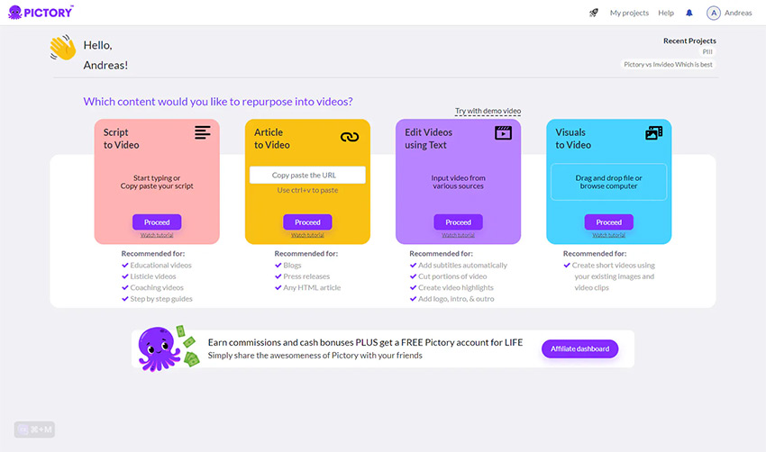 AI���掩�������c�[��TOP3�FPictory