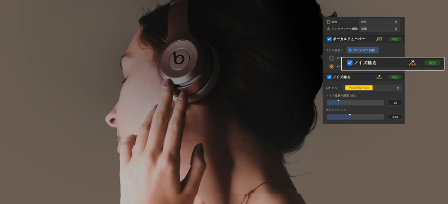 �����m�C�Y�����\�t�g�AWinxvideo AI