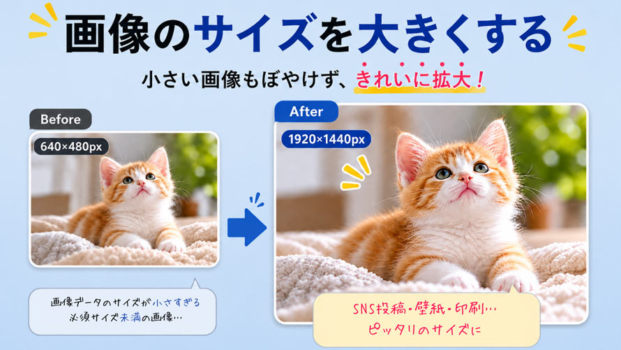 �摜�T�C�Y��傫��������@