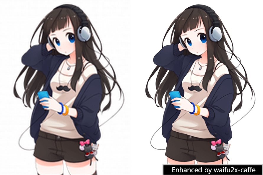 JPGの解像度を上げるフリーソフト:waifu2x-caffe