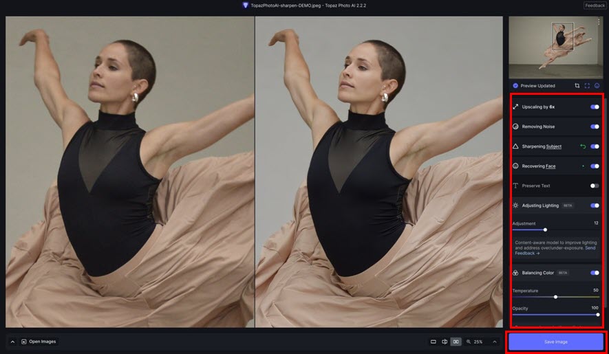 Topaz Photo AIで保存した画像を高画質にする方法