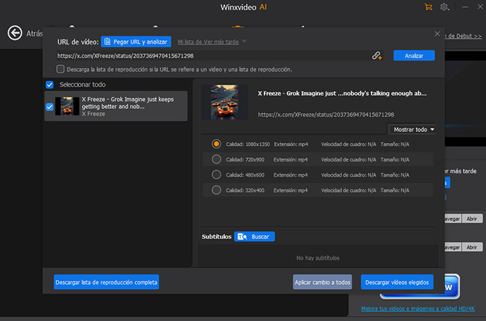 descargar video de Twitter en PC/Mac