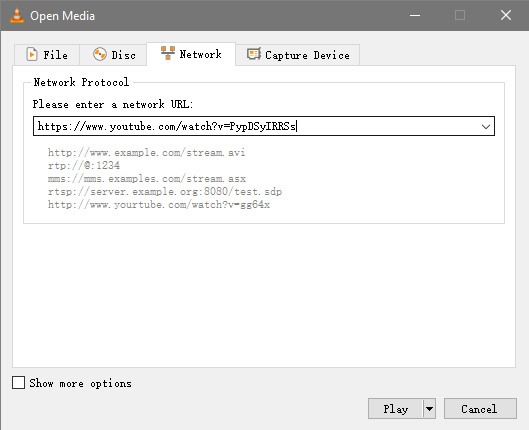 Descargar video de YouTube con VLC