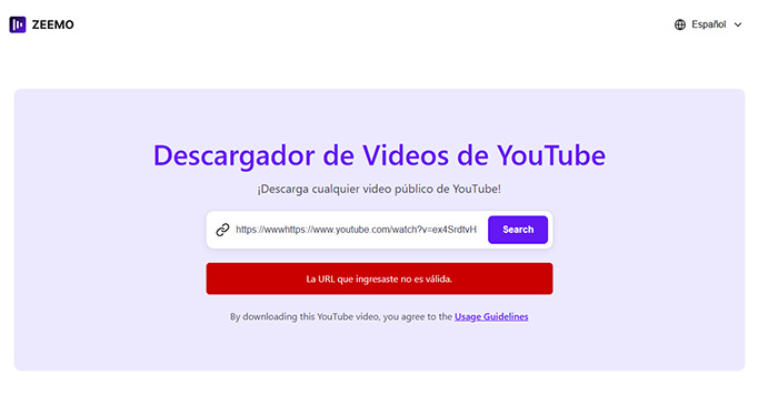 Como descargar un video de YouTube Zeemo
