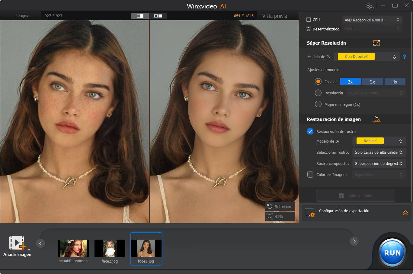 Imágenes de lujo con Winxvideo AI