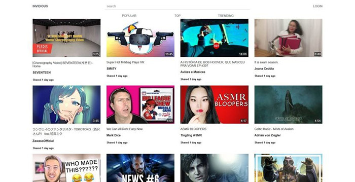 descargar video de una web con Invidious