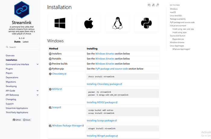 descargar video de una web con Streamlink