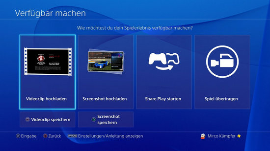 FIFA 18 aufnehmen und teilen PS4