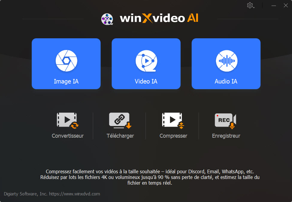 Winxvideo AI interface
