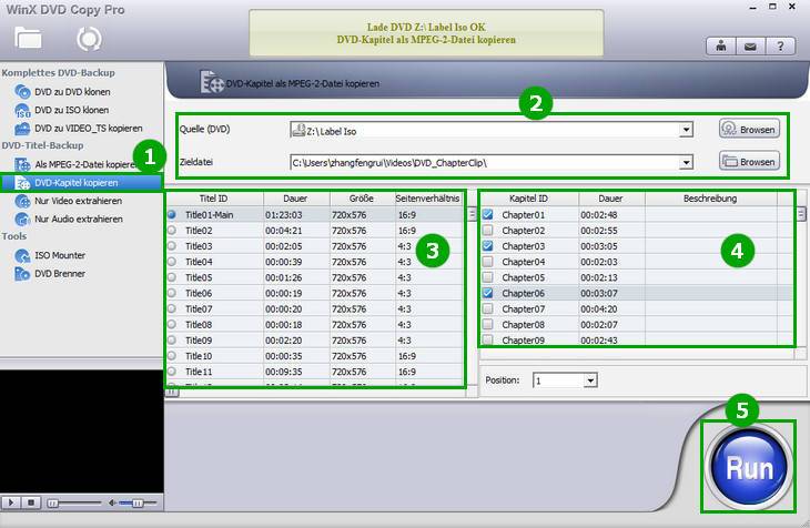DVD-Kapitel kopieren - WinX DVD Copy Pro