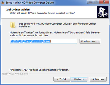 WinX HD Video Converter Deluxe installieren - Schritt 6