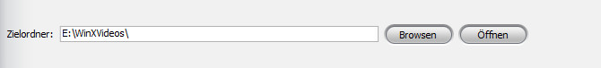 Zielordner ändern - WinX DVD Ripper Platinum