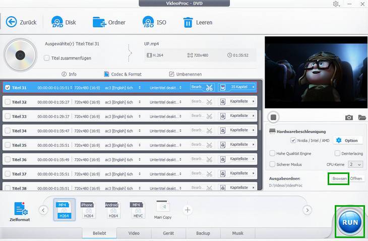 DVD umwandeln 4 - VideoProc