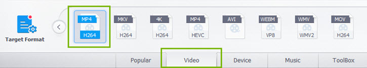 Select Output Format